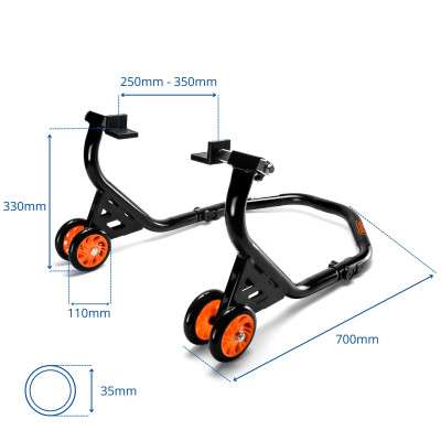 Motorkerékpár állvány adapterrel L D1720