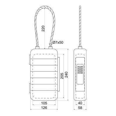 KB.G13 vízálló kulcs kazetta
