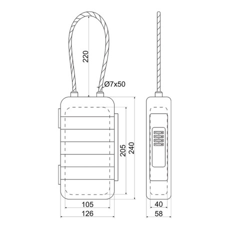 KB.G13 vízálló kulcs kazetta