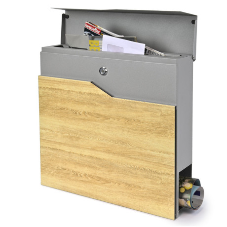 S3637 postaláda ezüst + faimitáció