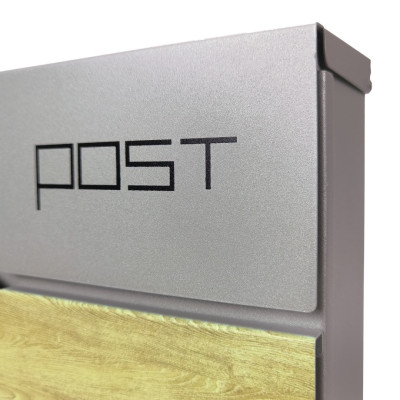 S3637 postaláda ezüst + faimitáció