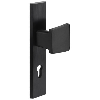 TOTAL bejárati ajtó gomb/kilincs fekete