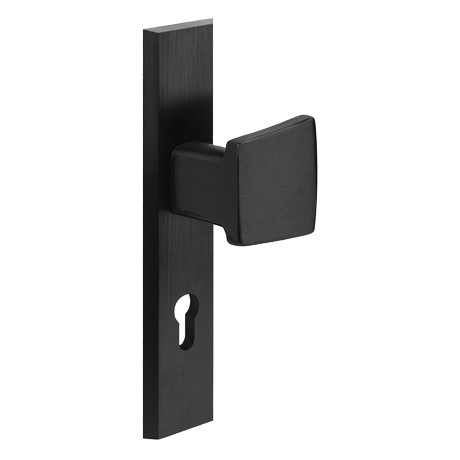 TOTAL bejárati ajtó gomb/kilincs fekete