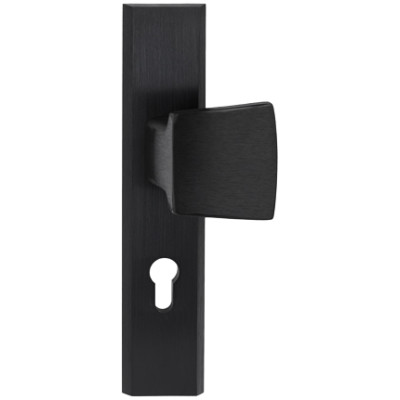 TOTAL bejárati ajtó gomb/kilincs fekete