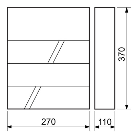 BK.524.WO.AM postaláda antracit + faimitáció