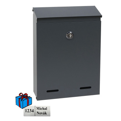 BK.516.AM postaláda antracit