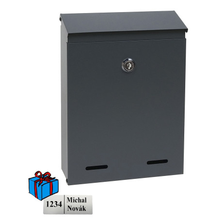 BK.516.AM postaláda antracit