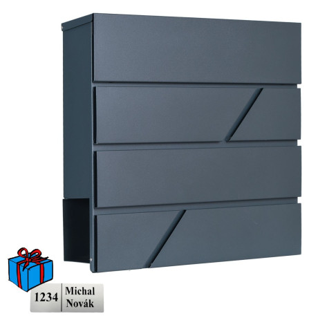 D3642 postaláda antracit