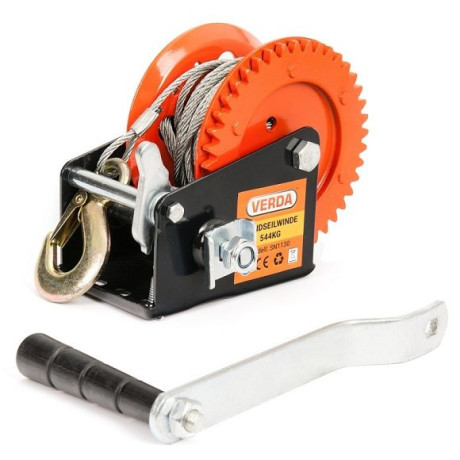 D1130 Kézi csörlő kurblival, 544 kg húzóerővel