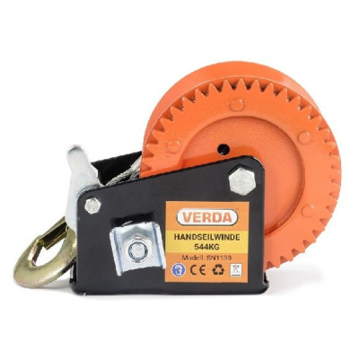 D1130 Kézi csörlő kurblival, 544 kg húzóerővel