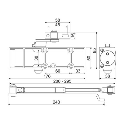 RZ.903.CE ajtócsukó