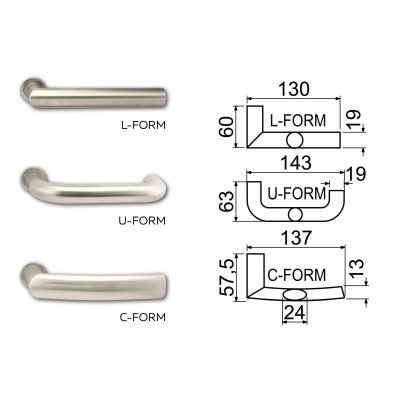 R.711.ZB.N.TB4 biztonsági kilincs