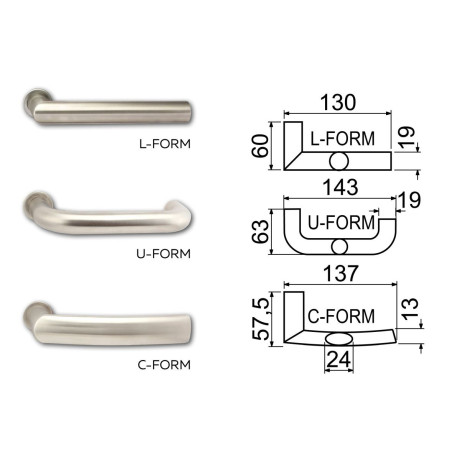 R.711.ZB.N.TB4 biztonsági kilincs