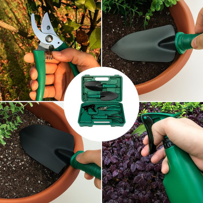 D3010 kerti szerszámkészlet 10 db-os, bőröndben