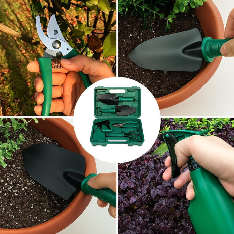 D3010 kerti szerszámkészlet 10 db-os, bőröndben