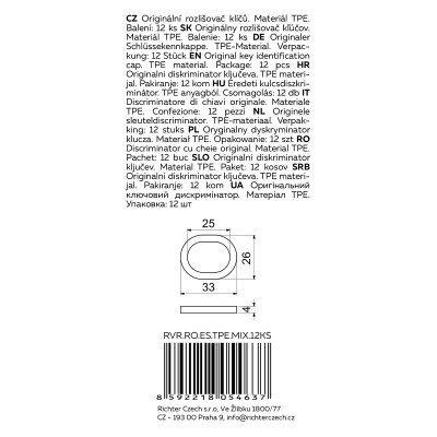 RVR.RO.ES.TPE.MIX.12DB kulcs jelölő