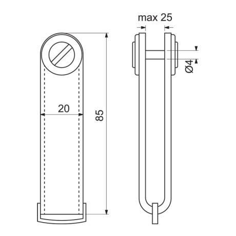 RP.ORGANIZER.HND bőr kulcstartó