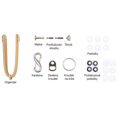 RP.ORGANIZER.HND bőr kulcstartó
