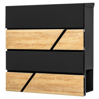 D3638 postaláda fekete + faimitáció