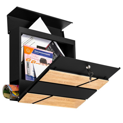 D3638 postaláda fekete + faimitáció