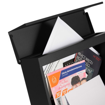 D3638 postaláda fekete + faimitáció