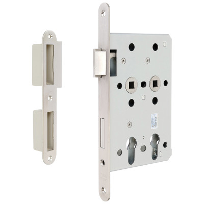 EN.304.2PZ.72.40+80.L bevésőzár két cilinderbetéthez