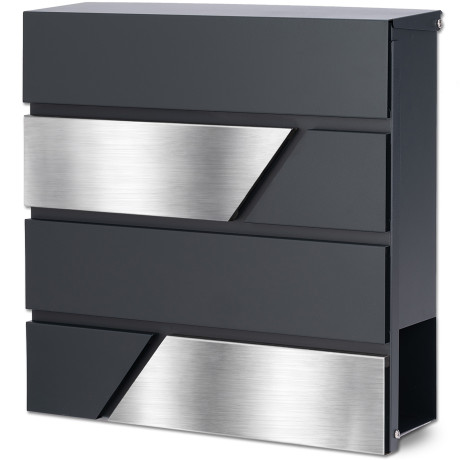 D3711 postaláda antracit + rozsdamentes