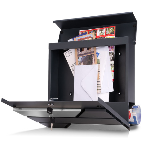 D3711 postaláda antracit + rozsdamentes