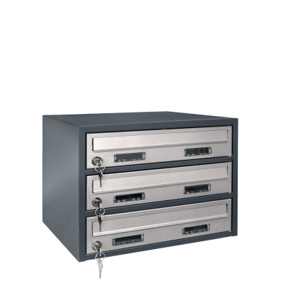 M39N R /3 modulos postaláda RAL7016 + rozsdamentes