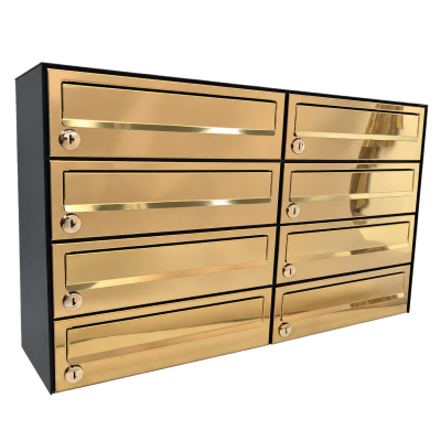 Modulos postaláda egység RAL + mosadz / meď