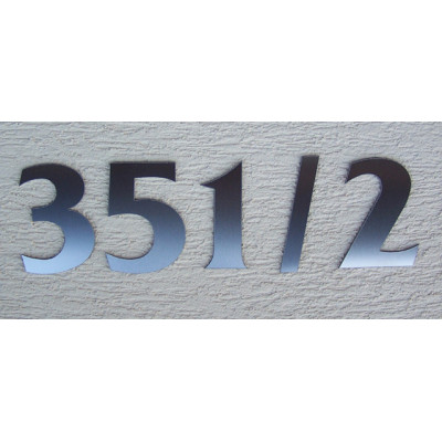 Házszám 120mm rozsdamentes betű "e"