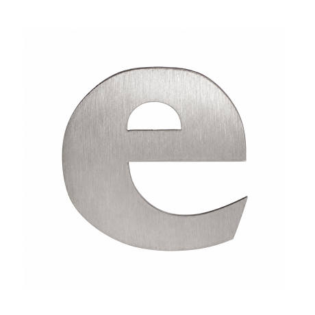 Házszám 120mm rozsdamentes betű "e"