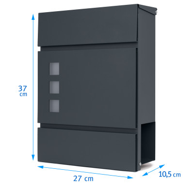 D3717 postaláda antracit
