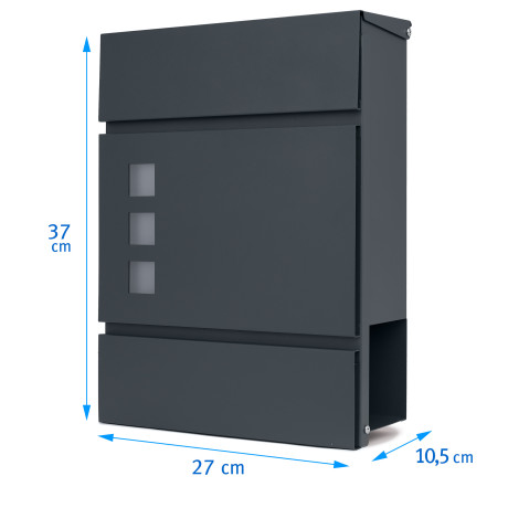 D3717 postaláda antracit