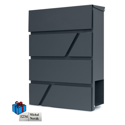 D3716 postaláda antracit
