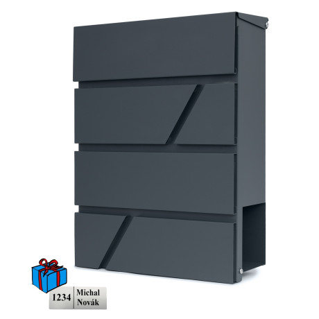 D3716 postaláda antracit