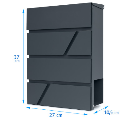 D3716 postaláda antracit