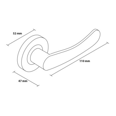 SYDNEY rozetové kovanie bronz