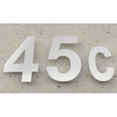 písmeno "c" 155mm nerez 