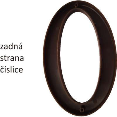 domove číslo 175mm hnedé "4" domove číslo 175mm hnedé "4"