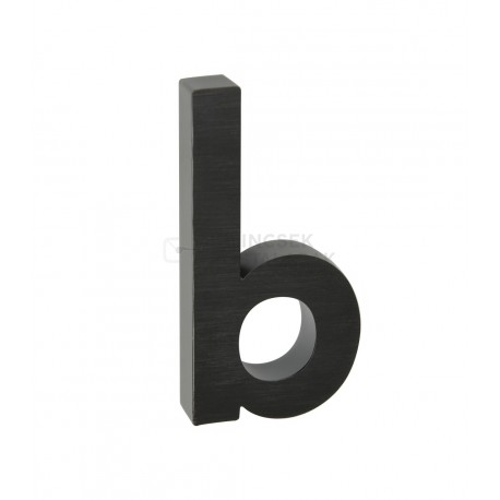 Číslica " b " 3D čierna 100mm