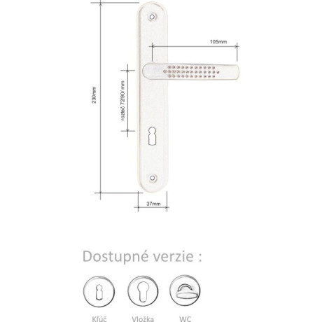 SANDRA kľučka na dvere