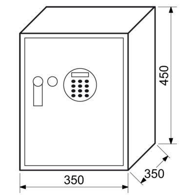 RS45 R.LA elektronický sejf RS45 R.LA elektronický sejf