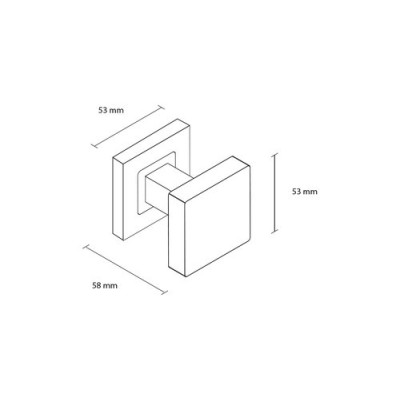 Guľa štvorcová nerez Guľa štvorcová nerez