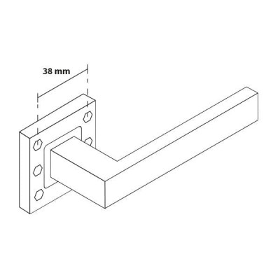 TOPAZ kľučka nerez TOPAZ kľučka nerez