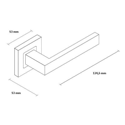 TOPAZ kľučka nerez TOPAZ kľučka nerez
