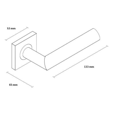 LEDA H kľučka nerez LEDA H kľučka nerez