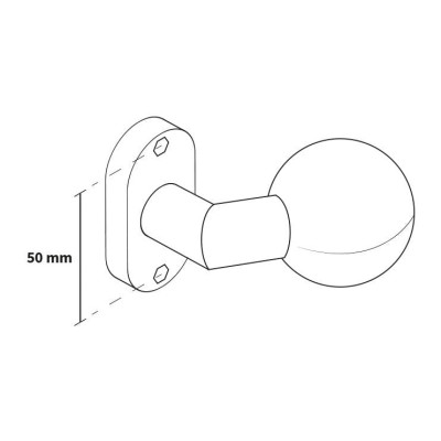 JOVI U kľučka + guľa nerez