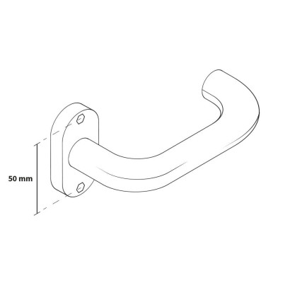 JOVI U kľučka + guľa nerez