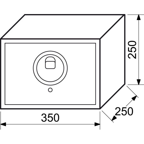 RS.25R FIN elektronický sejf na odtlačok prsta